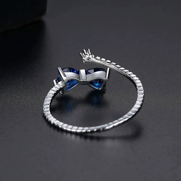 Women's Adjustable Open Bow Ring In Electroplated Copper Minimalist Geometric Fashion Jewelry For Wholesale