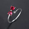 Women's Adjustable Open Bow Ring In Electroplated Copper Minimalist Geometric Fashion Jewelry For Wholesale