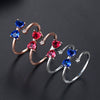 Women's Adjustable Open Bow Ring In Electroplated Copper Minimalist Geometric Fashion Jewelry For Wholesale