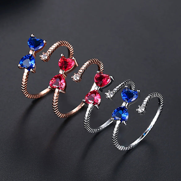 Women's Adjustable Open Bow Ring In Electroplated Copper Minimalist Geometric Fashion Jewelry For Wholesale