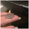 Women's Adjustable Open Geometric Copper Ring With Zircon Inlay Double Band Electroplated Fashion Jewelry
