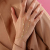 Women's Adjustable Retro Geometric Copper Ring And Bracelet Set Simple Electroplated Fashion Jewelry Daily Wear Accessories