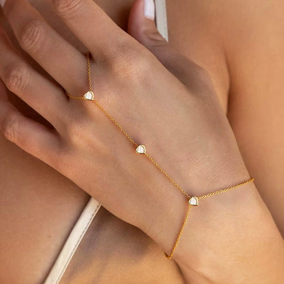 Women's Adjustable Retro Geometric Copper Ring And Bracelet Set Simple Electroplated Fashion Jewelry Daily Wear Accessories