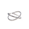 Women's Adjustable Stainless Steel Opening Ring Geometric Minimalist Style Electroplated