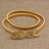 Women's All Match Metal Elastic Waist Belt With Alloy Leaf Buckle Electroplated Dress Accessory