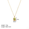 Women's All Match Round Titanium Steel And Stainless Steel Necklace With Geometric Devil's Eye Pendant And Pvd Furnace Real Gold Plating