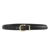 Women's All Match Simple Light Luxury Genuine Leather Belt With Hand Stitching Semicircle Buckle And Embossing