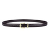 Women's All Match Simple Light Luxury Genuine Leather Belt With Hand Stitching Semicircle Buckle And Embossing