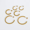 Women's All Match Twist Earrings In Stainless Steel With Geometric Design And Pvdp Furnace Real Gold Treatment