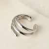 Women's Allmatch Distinctive Geometric Round Line Ear Clip Made Of S925 Sterling Silver With Electroplating Design