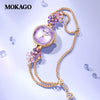 Women's Alloy Alloy And Belt Inlaid With Crystal Zirconium Round Dial Fashion Watch