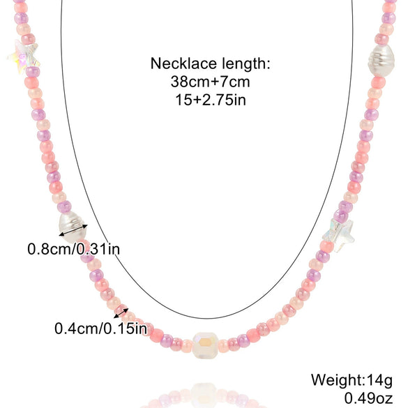 Women's Alloy And Artificial Crystal Beaded Necklace Handmade With Honeybee Animals Pattern And Electroplating Treatment
