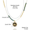 Women's Alloy And Artificial Crystal Beaded Necklace Handmade With Honeybee Animals Pattern And Electroplating Treatment