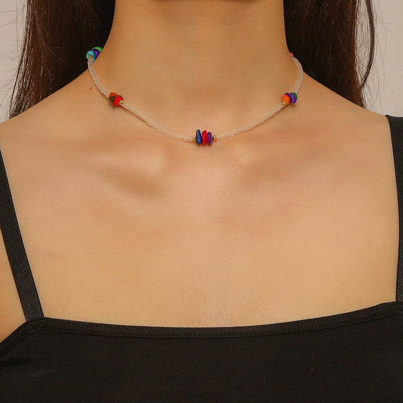 Women's Alloy And Artificial Crystal Beaded Necklace Handmade With Honeybee Animals Pattern And Electroplating Treatment