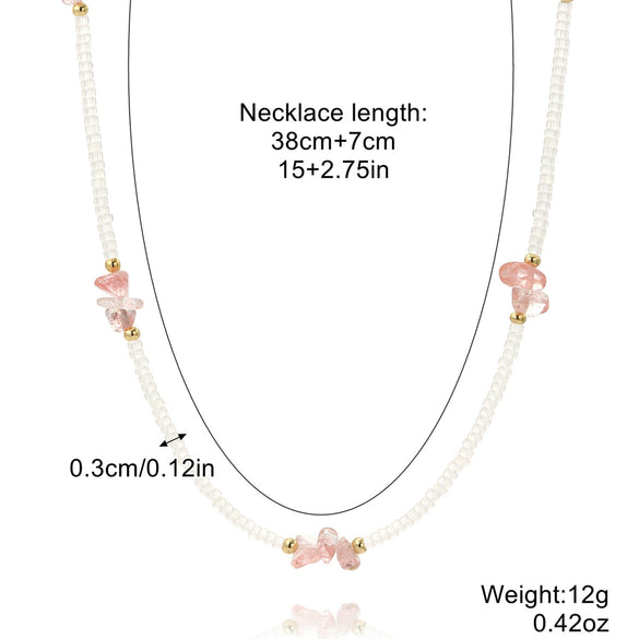 Women's Alloy And Artificial Crystal Beaded Necklace Handmade With Honeybee Animals Pattern And Electroplating Treatment