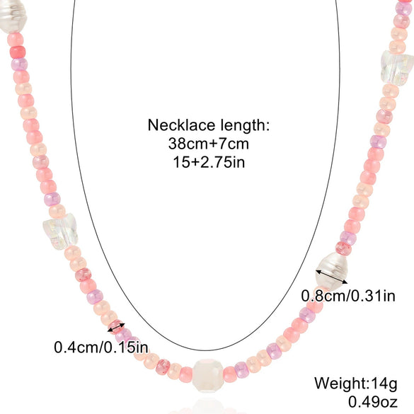 Women's Alloy And Artificial Crystal Beaded Necklace Handmade With Honeybee Animals Pattern And Electroplating Treatment