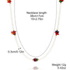 Women's Alloy And Artificial Crystal Beaded Necklace Handmade With Honeybee Animals Pattern And Electroplating Treatment