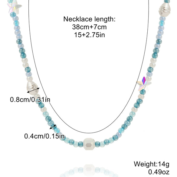 Women's Alloy And Artificial Crystal Beaded Necklace Handmade With Honeybee Animals Pattern And Electroplating Treatment