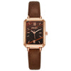 Women's Alloy And Imitation Leather Fashion Retro Square Watch