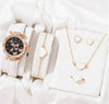 Women's Alloy And Imitation Leather Fashion Simple Round Dial Watch With Spiral Crown And Pin Buckle