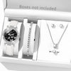 Women's Alloy And Imitation Leather Fashion Simple Round Dial Watch With Spiral Crown And Pin Buckle