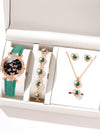 Women's Alloy And Imitation Leather Fashion Simple Round Dial Watch With Spiral Crown And Pin Buckle