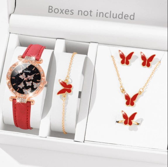 Women's Alloy And Imitation Leather Fashion Simple Round Dial Watch With Spiral Crown And Pin Buckle