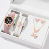 Women's Alloy And Imitation Leather Fashion Simple Round Dial Watch With Spiral Crown And Pin Buckle
