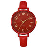Women's Alloy And Imitation Leather Quartz Belt Watch Round Dial Pin Buckle Retro Casual Style