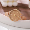 Women's Alloy And Imitation Leather Quartz Belt Watch Round Dial Pin Buckle Retro Casual Style