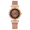 Women's Alloy And Metal Strap Watch With Round Dial And Suction Iron Buckle Fashion Style