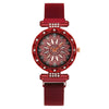 Women's Alloy And Metal Strap Watch With Round Dial And Suction Iron Buckle Fashion Style