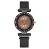 Women's Alloy And Metal Strap Watch With Round Dial And Suction Iron Buckle Fashion Style