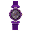 Women's Alloy And Metal Strap Watch With Round Dial And Suction Iron Buckle Fashion Style