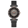 Women's Alloy And Metal Strap Watch With Round Dial And Suction Iron Buckle Fashion Style