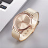 Women's Alloy And Plastic Mesh Quartz Watch With Round Dial And Fashion Style