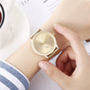 Women's Alloy And Plastic Mesh Quartz Watch With Round Dial And Fashion Style