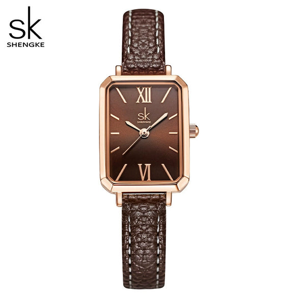 Women's Alloy And Pu Watch Fashion Simple Light Luxury Business Square Dial Waterproof