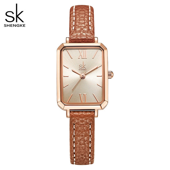 Women's Alloy And Pu Watch Fashion Simple Light Luxury Business Square Dial Waterproof