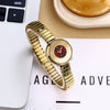 Women's Alloy And Stainless Steel Belt Round Dial Fashion Simple Bracelet Watch