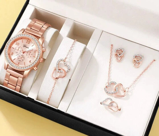 Women's Alloy And Stainless Steel Casual Fashion Rectangle Dial Quartz Watch