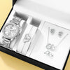Women's Alloy And Stainless Steel Casual Fashion Rectangle Dial Quartz Watch