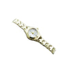 Women's Alloy And Stainless Steel Casual Quartz Watch With Round Dial And Spiral Crown