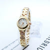 Women's Alloy And Stainless Steel Casual Quartz Watch With Round Dial And Spiral Crown