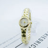 Women's Alloy And Stainless Steel Casual Quartz Watch With Round Dial And Spiral Crown