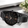 Women's Alloy And Stainless Steel Fashion Printed Round Dial Quartz Watch With Mesh Band