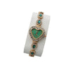 Women's Alloy And Stainless Steel Leisure Quartz Watch With Heart Dial And Jewelry Buckle