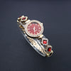 Women's Alloy And Stainless Steel Leisure Style Round Dial Quartz Watch