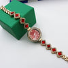 Women's Alloy And Stainless Steel Leisure Style Round Dial Quartz Watch