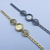 Women's Alloy And Stainless Steel Round Dial Quartz Bracelet Watch Leisure Style